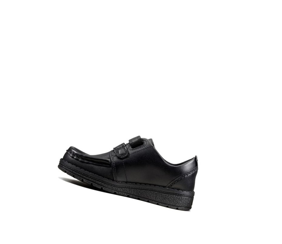 Zapatos Escolares Clarks Mendip Bright Cuero Niño Negras | WZHV-45901