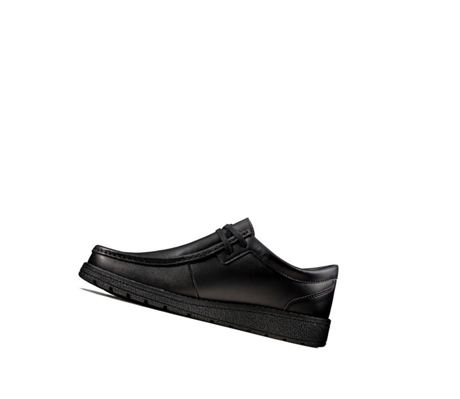 Zapatos Escolares Clarks Mendip Craft Cuero Niño Negras | BTYW-03762