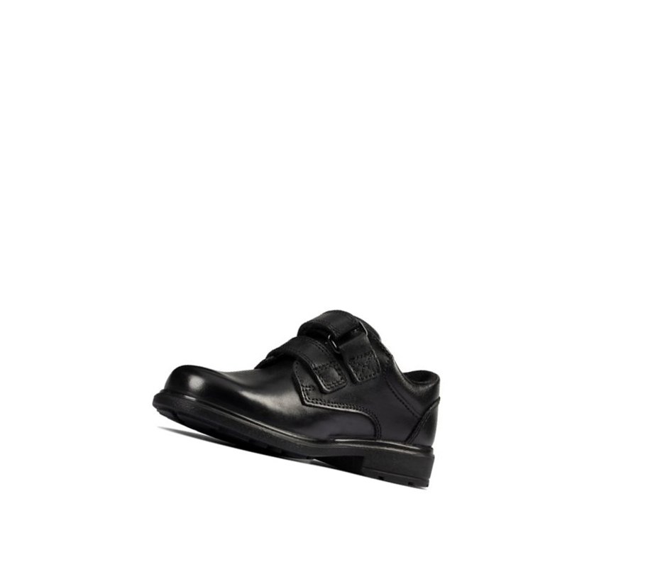 Zapatos Escolares Clarks Remi Pace Cuero Niño Negras | DUMT-36897