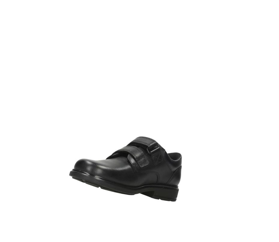 Zapatos Escolares Clarks Remi Pace Cuero Niño Negras | LGDH-93025