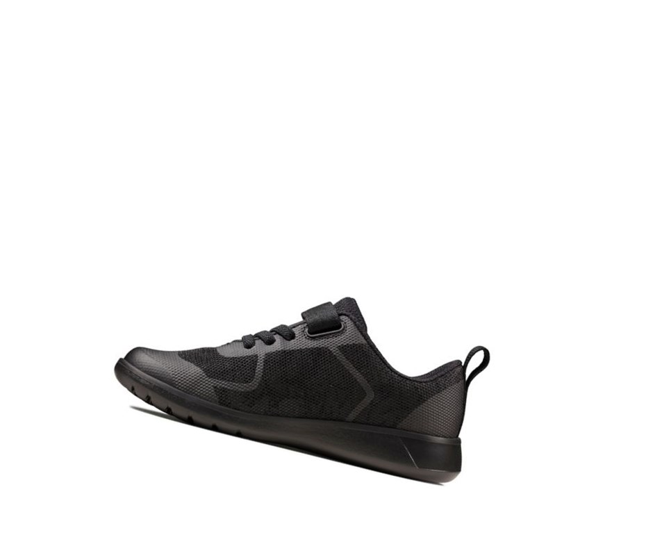 Zapatos Escolares Clarks Scape Bright Niño Negras | IJNM-68934