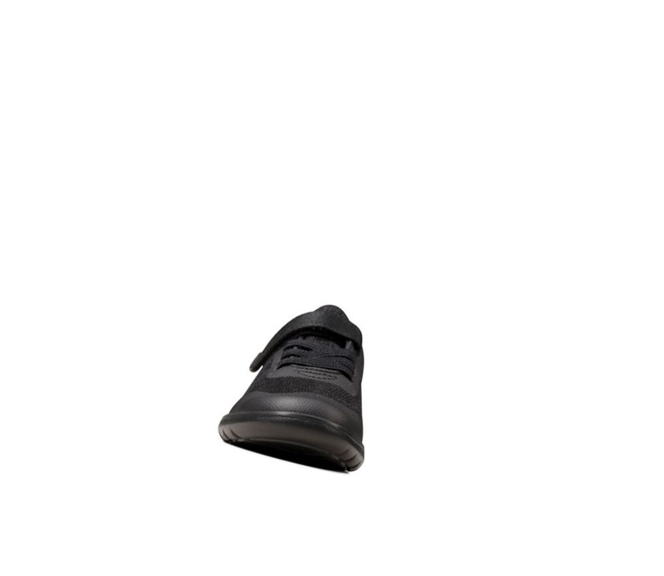 Zapatos Escolares Clarks Scape Bright Niña Negras | MSBG-32147