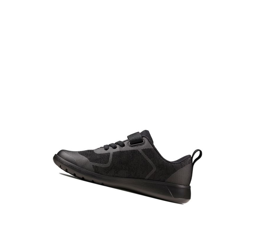 Zapatos Escolares Clarks Scape Bright Niña Negras | MSBG-32147