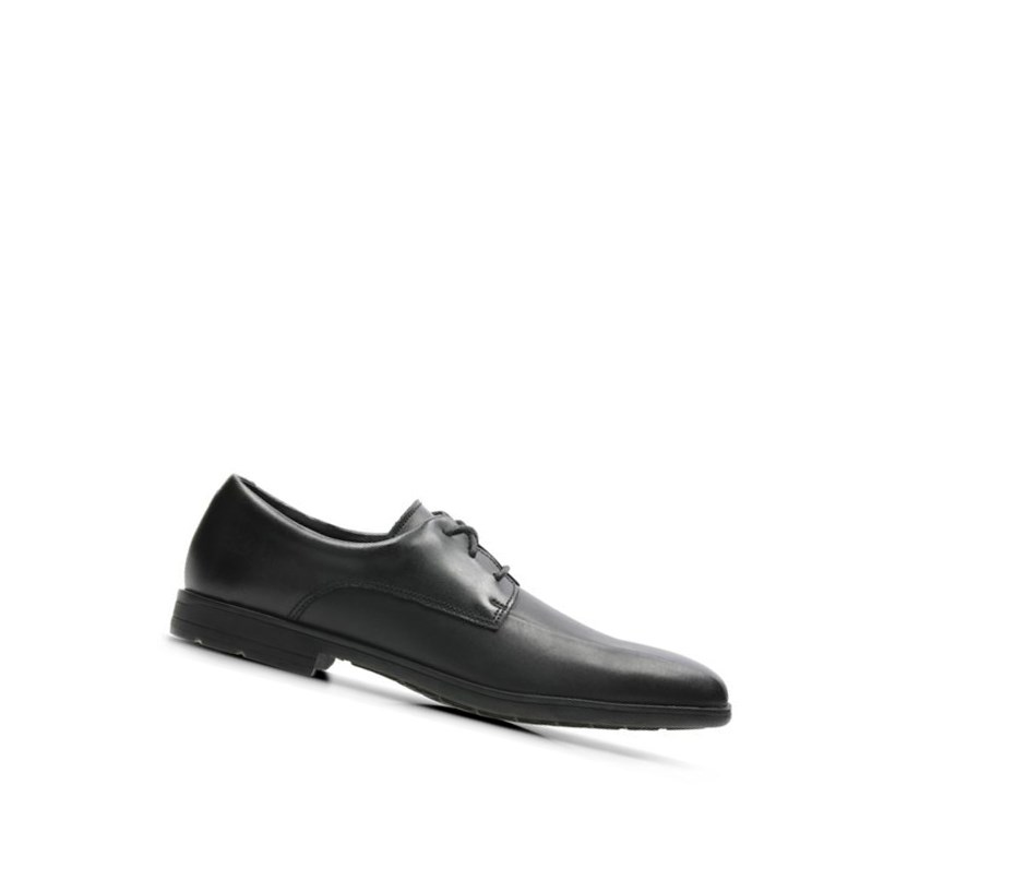 Zapatos Escolares Clarks Willis Lad Cuero Niño Negras | HCOR-65794