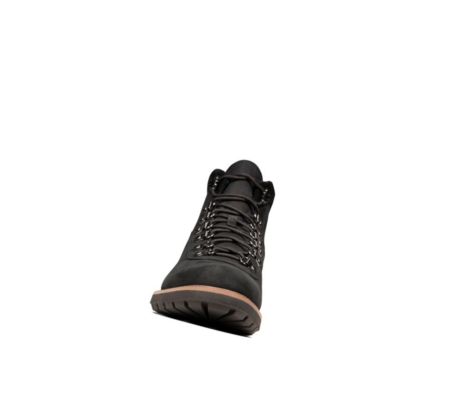 Zapatos Outdoor Clarks Batcombe Alp Gore-tex Nubuck Hombre Negras | WUGD-35248