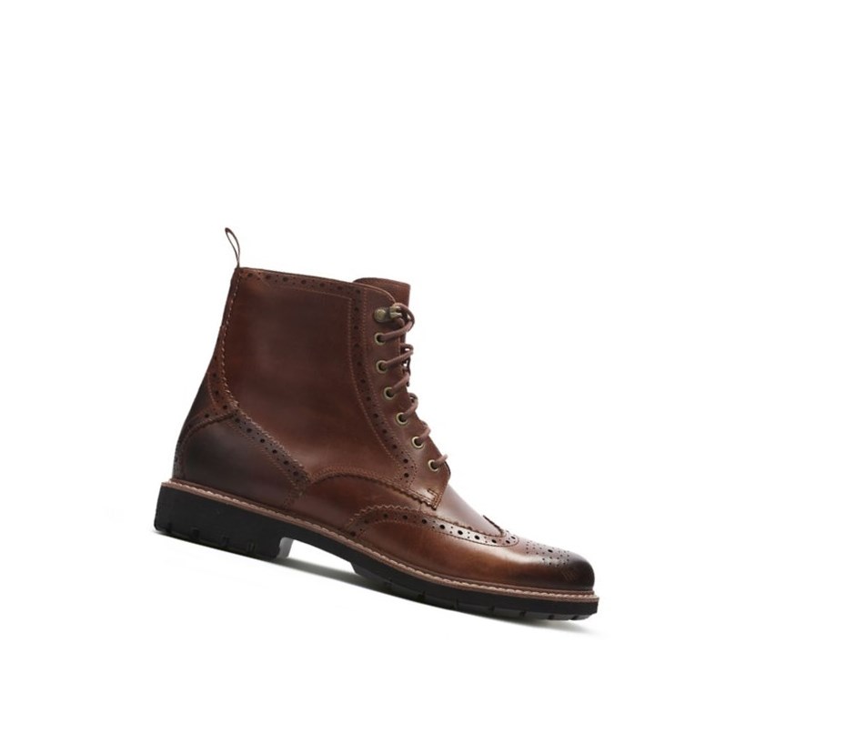 Zapatos Outdoor Clarks Batcombe Lord Cuero Hombre Marrones Oscuro | VKSN-76548