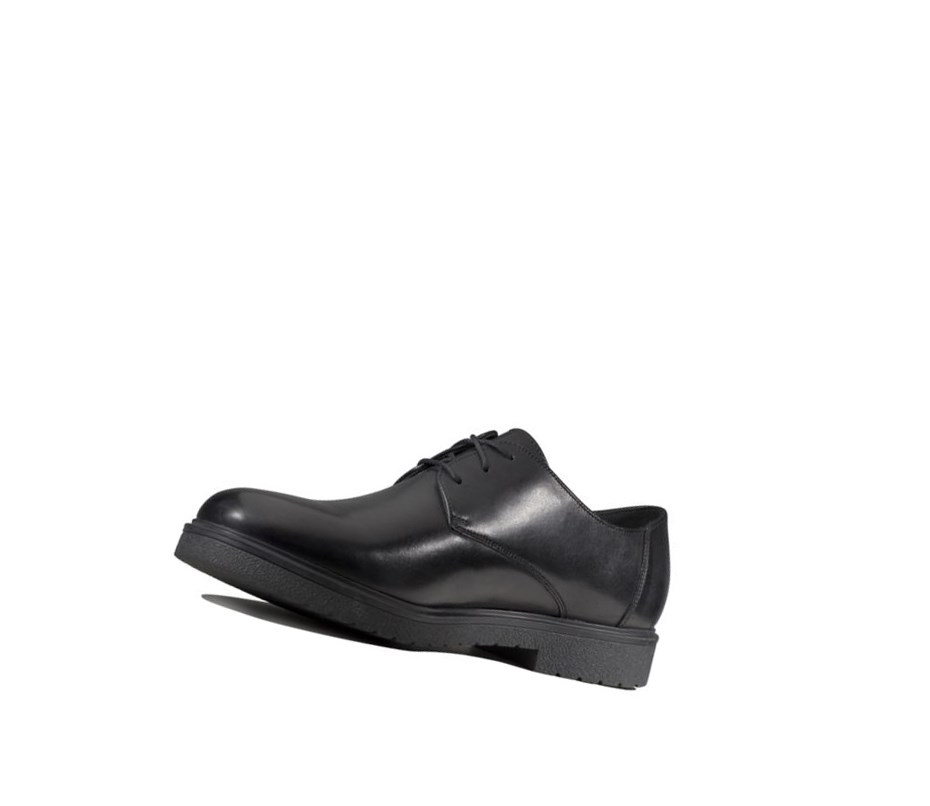 Zapatos Piel Clarks Ashcroft Plain Cuero Hombre Negras | NYIO-73154