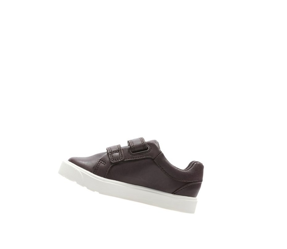 Zapatos Piel Clarks City Oasis Lo Cuero Niño Marrones | QXEI-84536