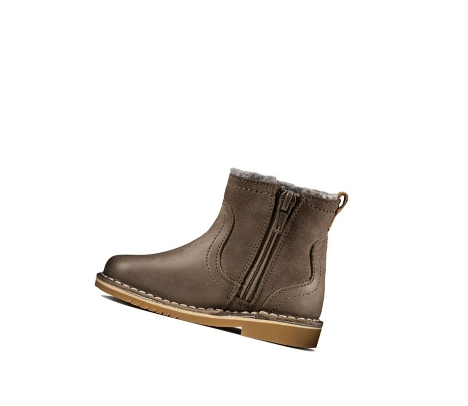 Zapatos Piel Clarks Comet Frost Cuero Niña Marrones | ZAMJ-57284