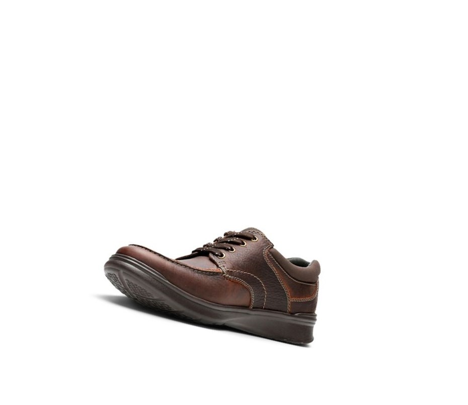 Zapatos Piel Clarks Cotrell Edge Oily Cuero Anchos Fit Hombre Marrones | CHXA-29105