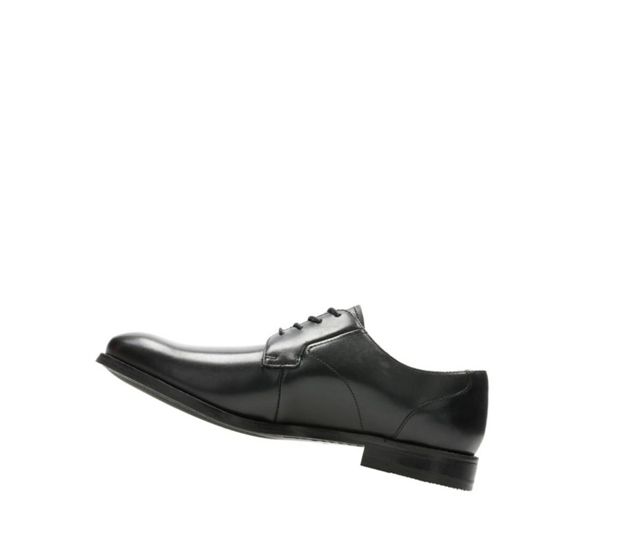 Zapatos Piel Clarks Edward Plain Cuero Hombre Negras | IHVD-69528