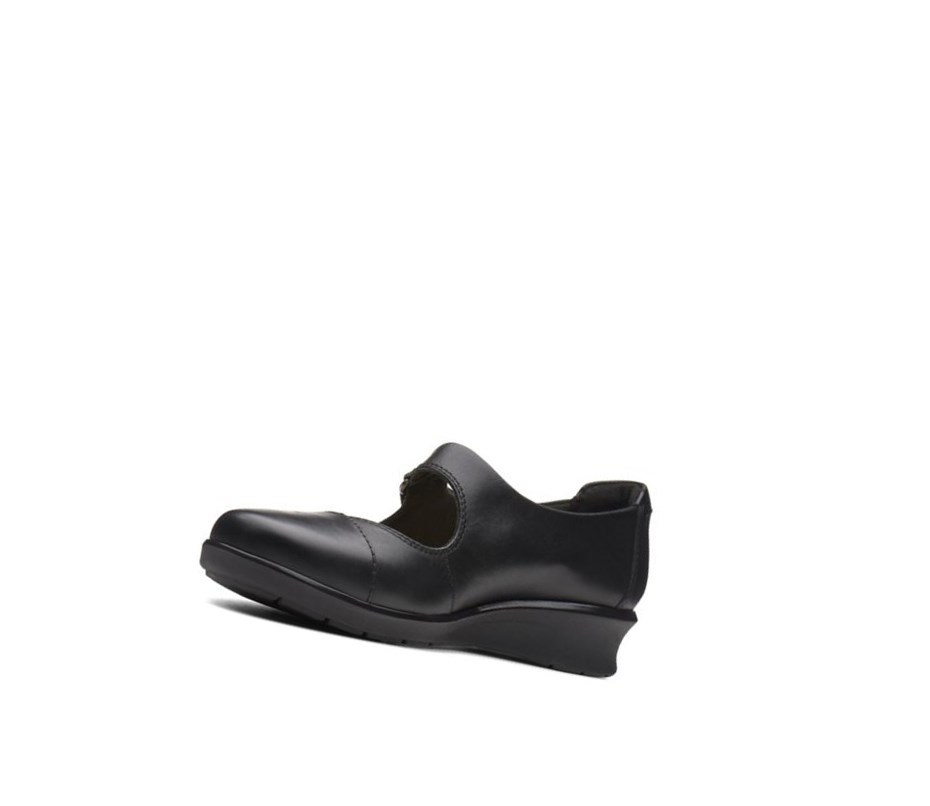 Zapatos Piel Clarks Hope Henley Cuero Mujer Negras | PXLF-48716