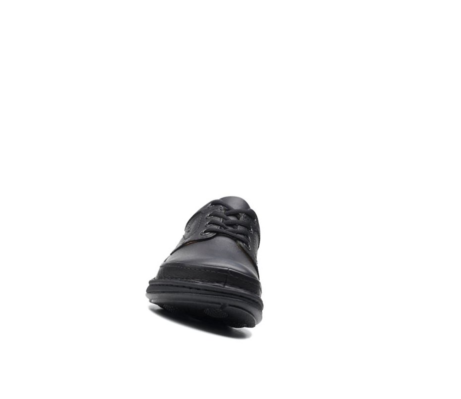 Zapatos Piel Clarks Nature Three Cuero Hombre Negras | EVRW-18640