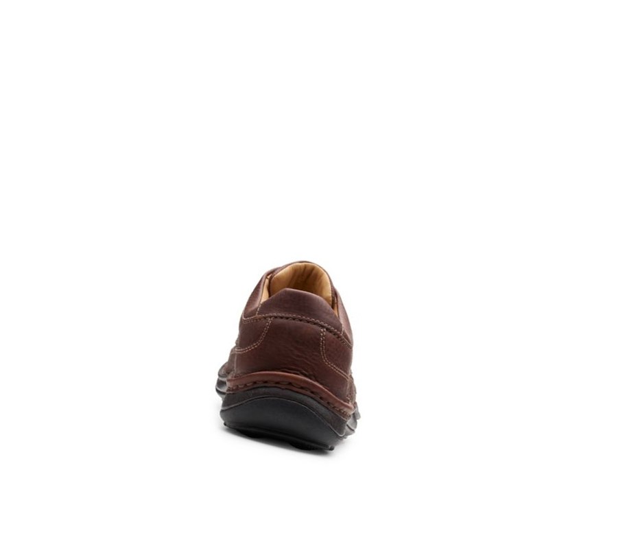 Zapatos Piel Clarks Nature Three Cuero Hombre Marrones Oscuro | UKXQ-14825