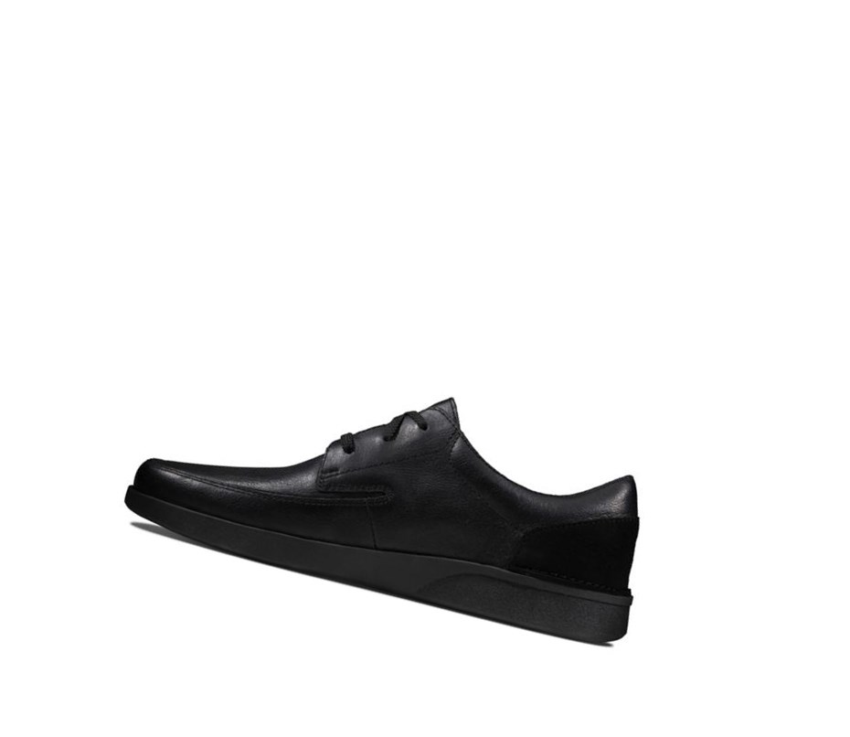 Zapatos Piel Clarks Oakland Craft Cuero Hombre Negras | EOFN-89341