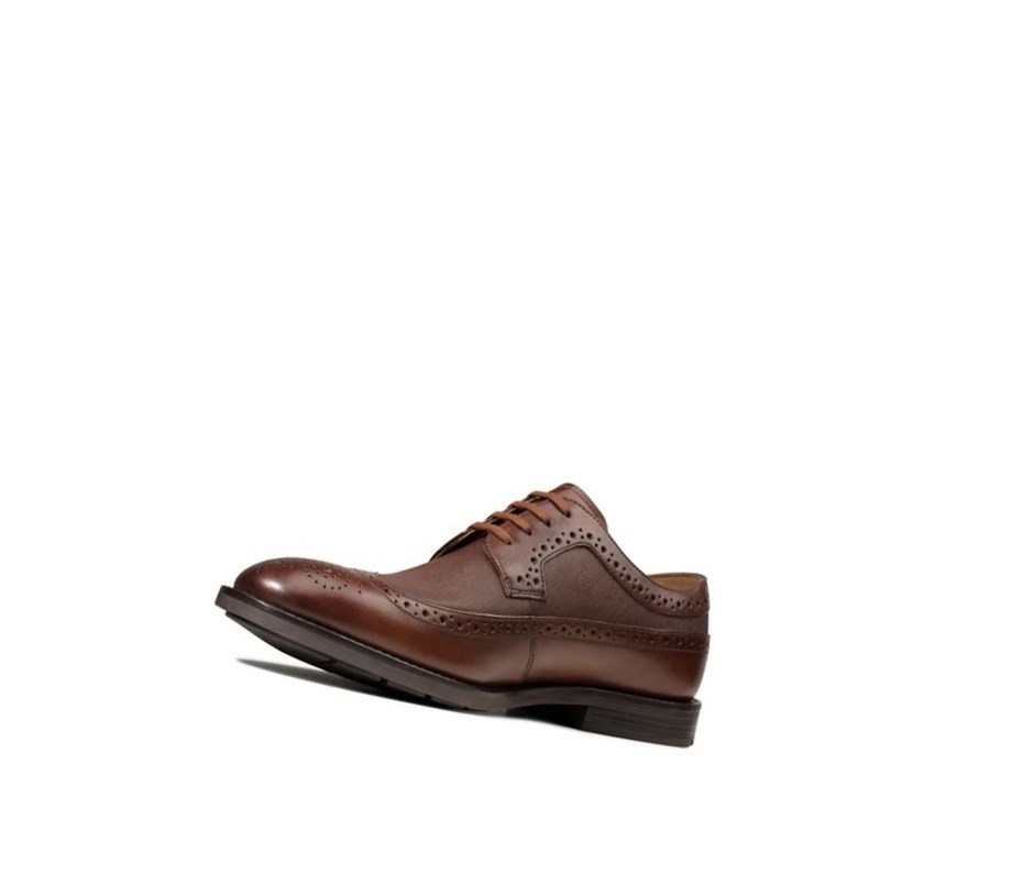 Zapatos Piel Clarks Ronnie Limit Cuero Hombre Marrones Oscuro | VYWN-69724