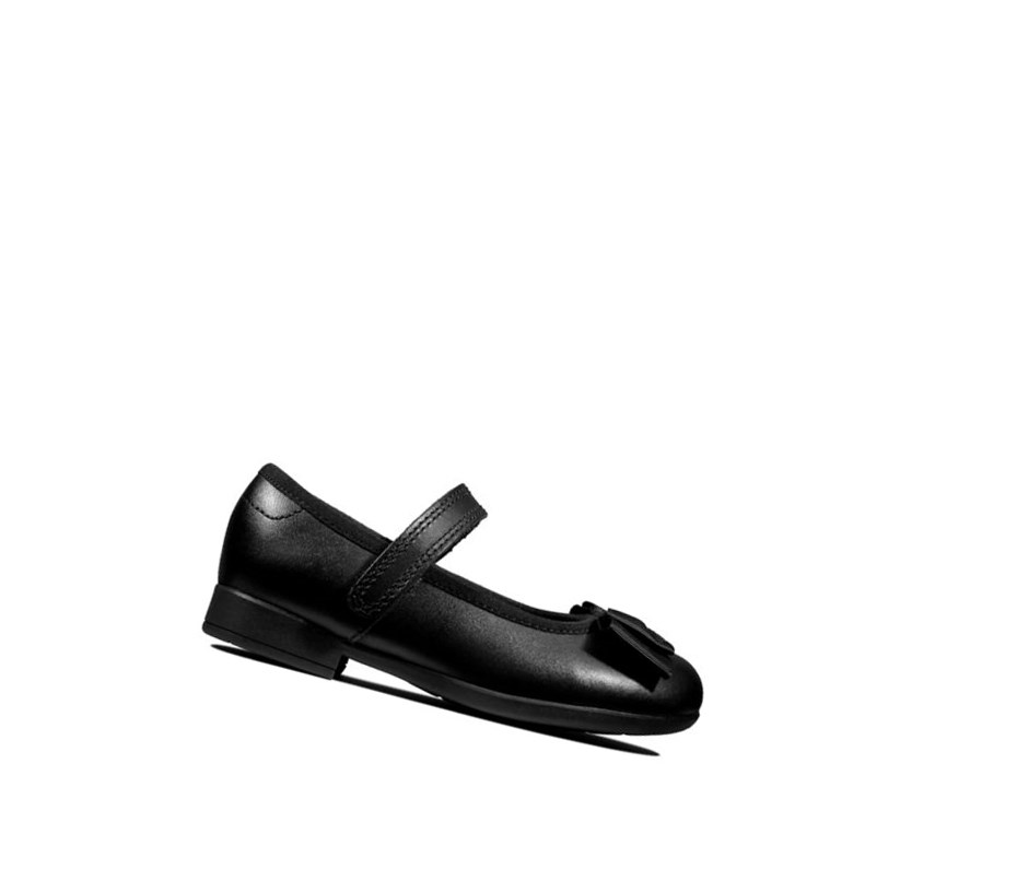 Zapatos Piel Clarks Scala Tap Cuero Niña Negras | GNJW-74269