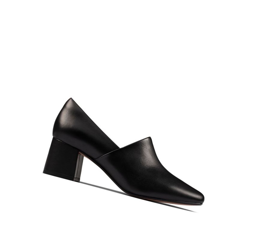 Zapatos Piel Clarks Sheer Lily 2 Cuero Mujer Negras | XUCI-05894