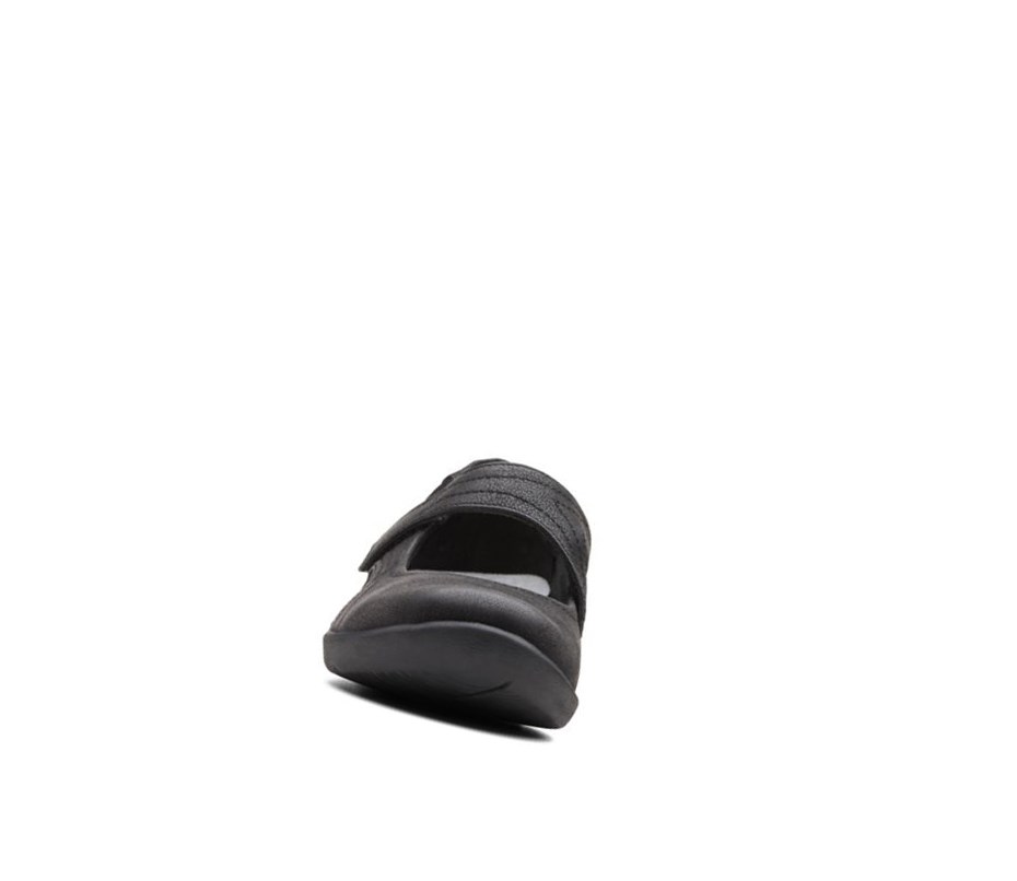 Zapatos Piel Clarks Sillian Bella Anchos Fit Mujer Negras | MWHO-56189