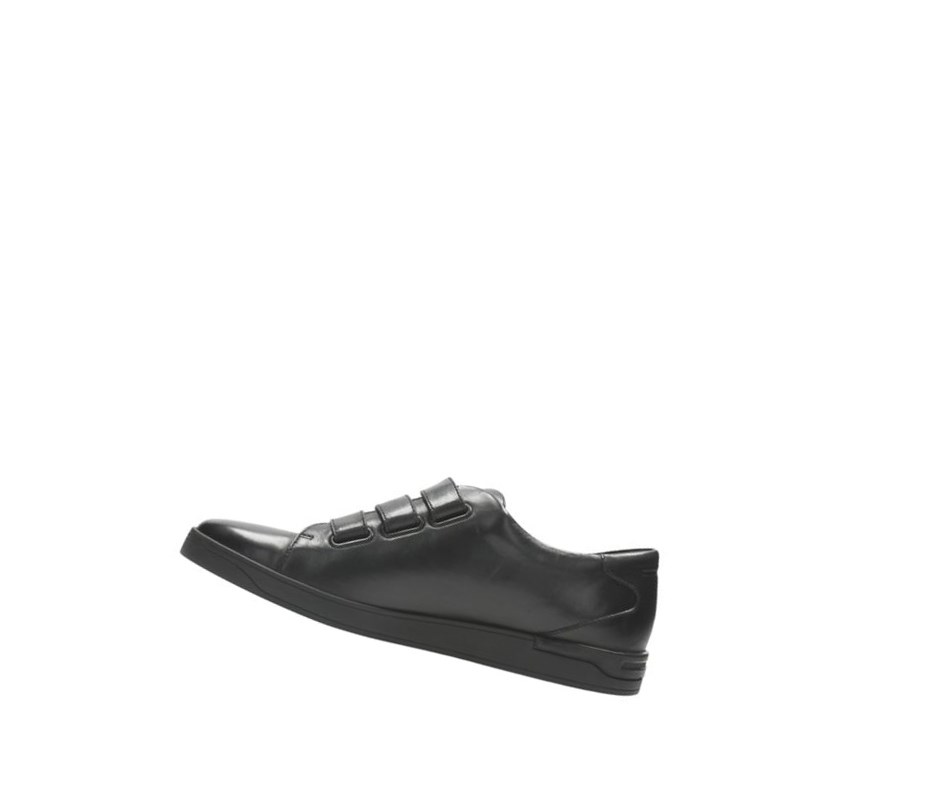 Zapatos Piel Clarks Stanway Flow Cuero Hombre Negras | OGVX-71824