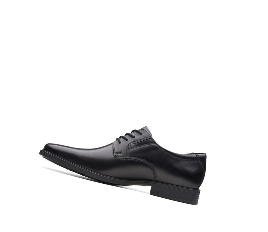 Zapatos Piel Clarks Tilden Plain Cuero Hombre Negras | PADN-18670