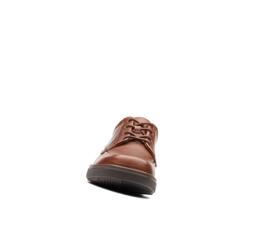 Zapatos Piel Clarks Un Abode Ease Cuero Hombre Marrones Oscuro | HVGN-63184