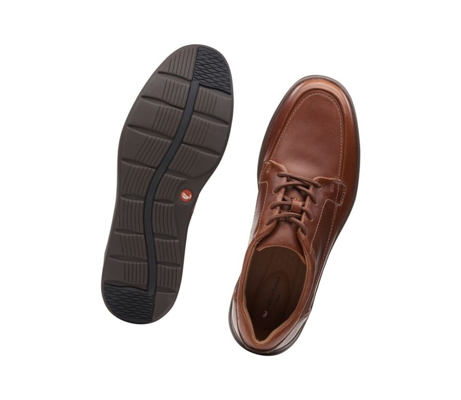 Zapatos Piel Clarks Un Abode Ease Cuero Hombre Marrones Oscuro | HVGN-63184