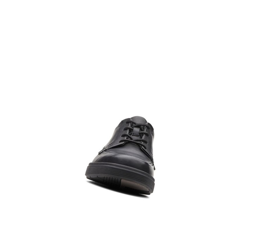 Zapatos Piel Clarks Un Abode Ease Cuero Anchos Fit Hombre Negras | LXMP-91267