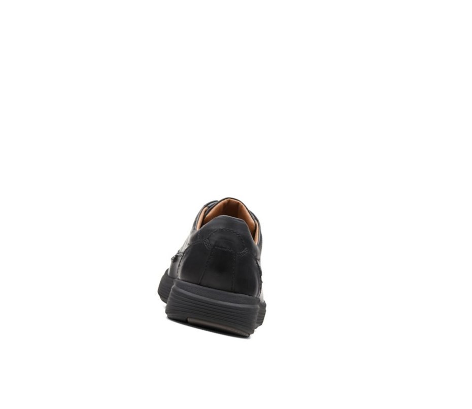 Zapatos Piel Clarks Un Abode Ease Cuero Hombre Negras | MJFV-30945