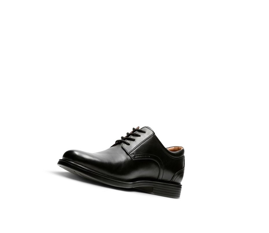 Zapatos Piel Clarks Un Aldric Encaje Cuero Hombre Negras | TNUZ-61543