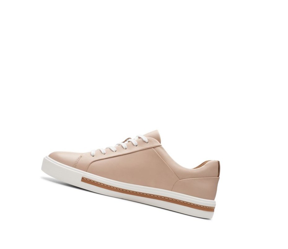 Zapatos Piel Clarks Un Maui Encaje Cuero Anchos Fit Mujer Arena | NEVD-17952