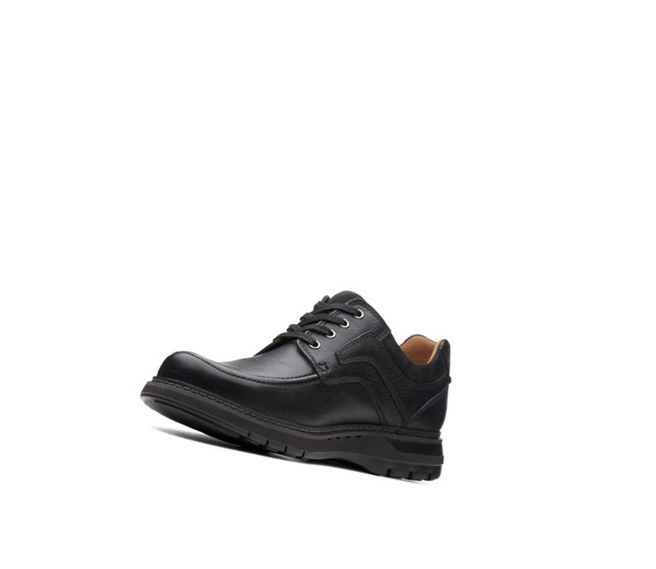 Zapatos Piel Clarks Un Ramble Encaje Cuero Hombre Negras | LOBI-21359