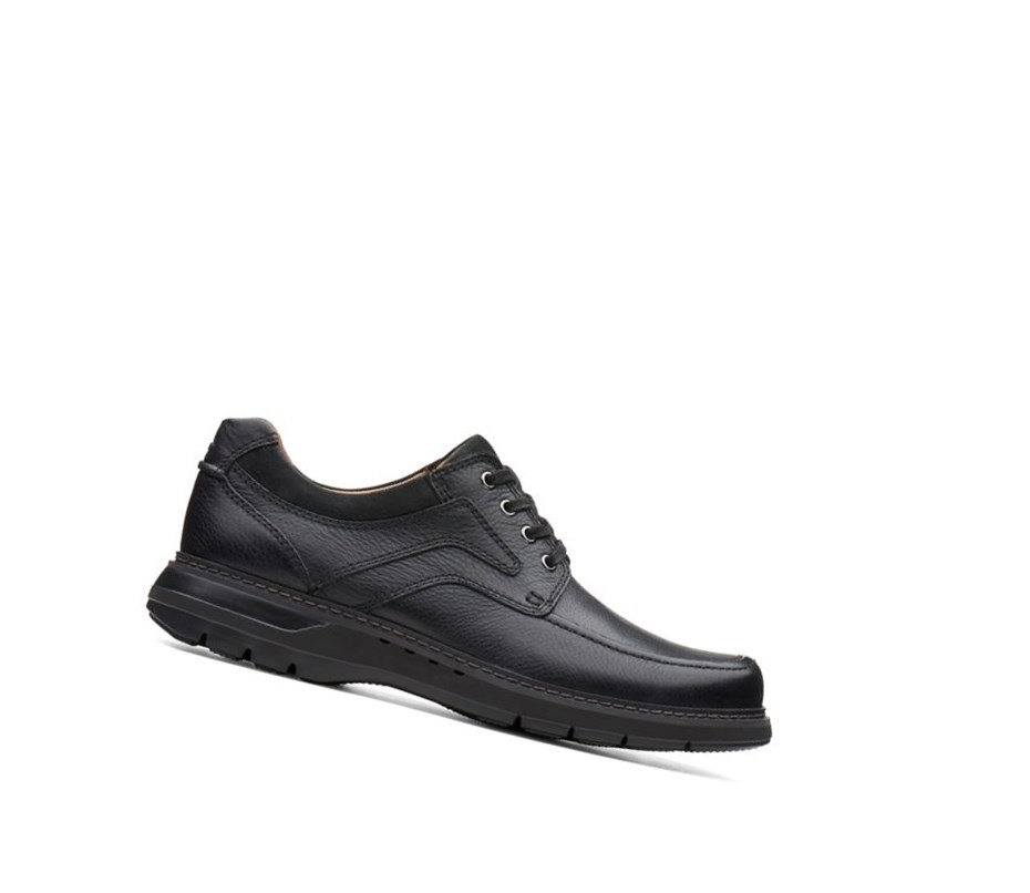 Zapatos Piel Clarks Un Ramble Encaje Cuero Hombre Negras | LOBI-21359