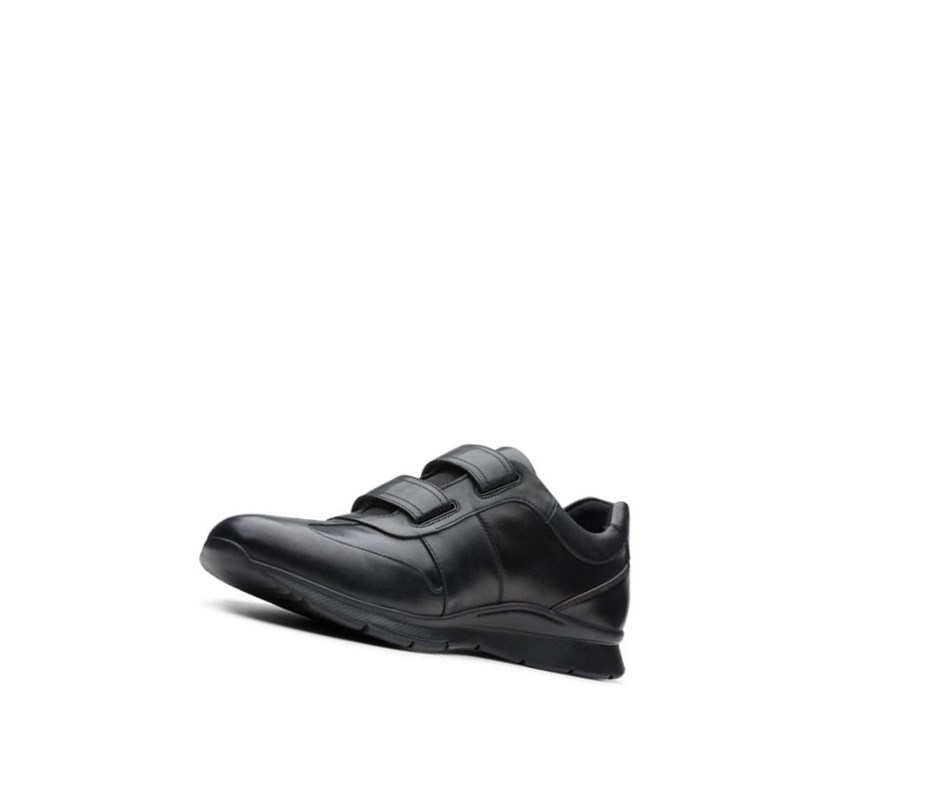 Zapatos Piel Clarks Un Tynamo Turn Cuero Hombre Negras | ABFX-05619