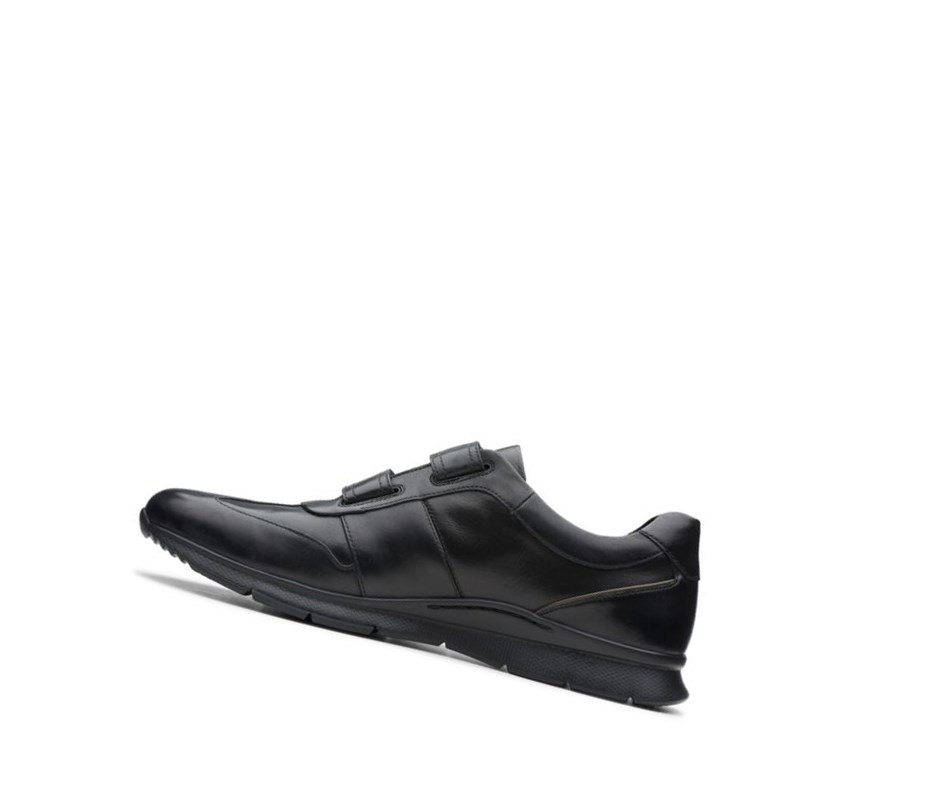 Zapatos Piel Clarks Un Tynamo Turn Cuero Hombre Negras | ABFX-05619