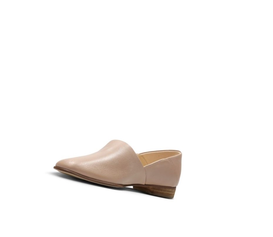 Zapatos Planos Clarks Pure Tone Cuero Mujer Arena | WOUP-69802