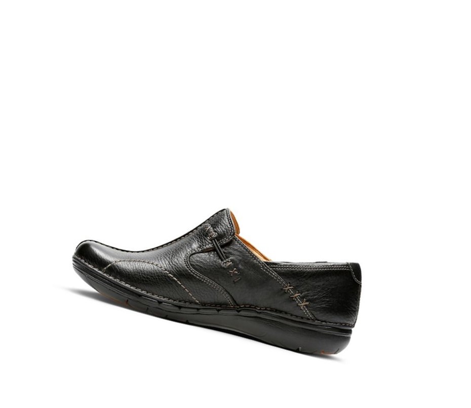 Zapatos Planos Clarks Un Loop Cuero Mujer Negras | ZKIW-01478