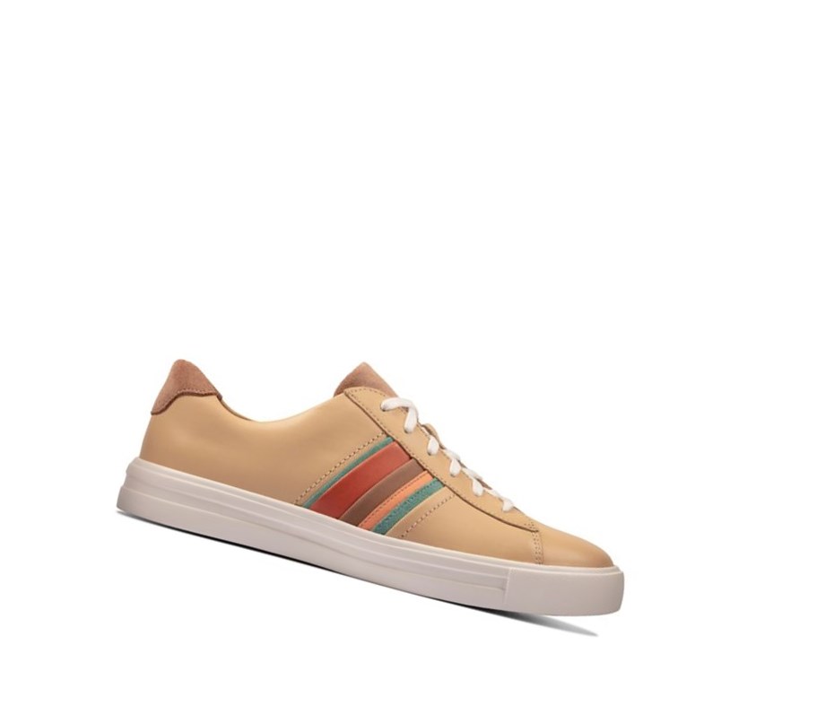 Zapatos Planos Clarks Un Maui Band Encaje-ups Gamuza Mujer Marrones Claro | HENF-54230