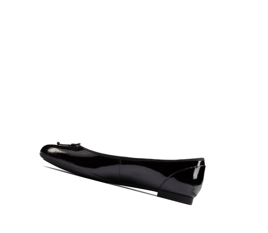 Zapatos Slip On Clarks Patale Charol Cuero Mujer Negras | BRYD-89156