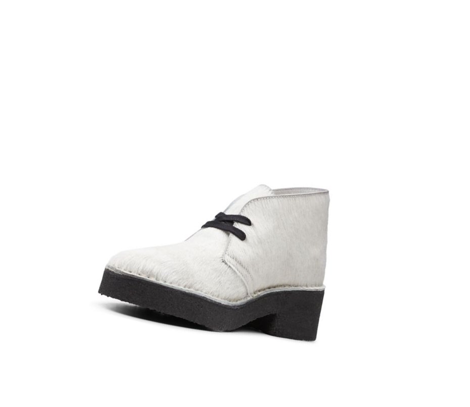 Zapatos con Cordones Clarks Arisa Desert Mujer Blancas | RKTY-21843