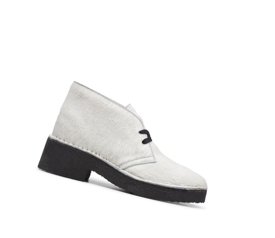 Zapatos con Cordones Clarks Arisa Desert Mujer Blancas | RKTY-21843