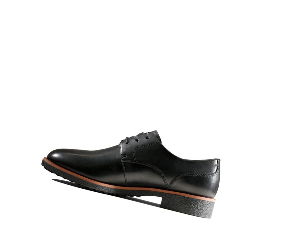 Zapatos con Cordones Clarks Griffin Lane Cuero Mujer Negras | EYQZ-48270