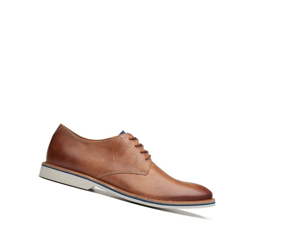 Zapatos de Vestir Clarks Atticus Encaje Cuero Hombre Marrones | UELW-76935