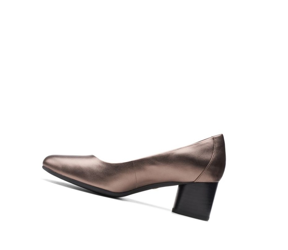 Zapatos de Vestir Clarks Un Cosmo Vestido Cuero Mujer Cobra Metal | KNWR-37625