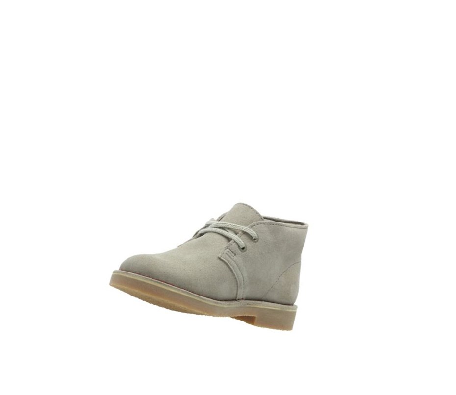 Zapatos del Barco Clarks Iconic Embossed Gamuza Niño Beige | ESUZ-92860