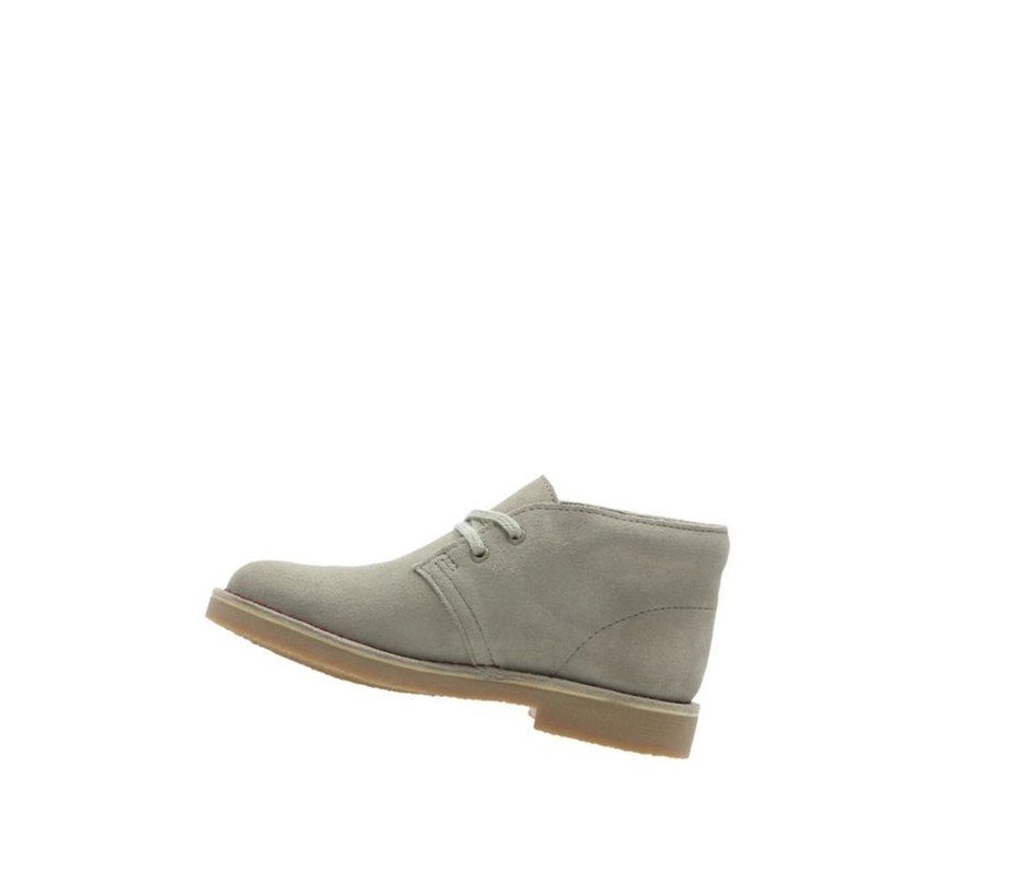 Zapatos del Barco Clarks Iconic Embossed Gamuza Niño Beige | ESUZ-92860