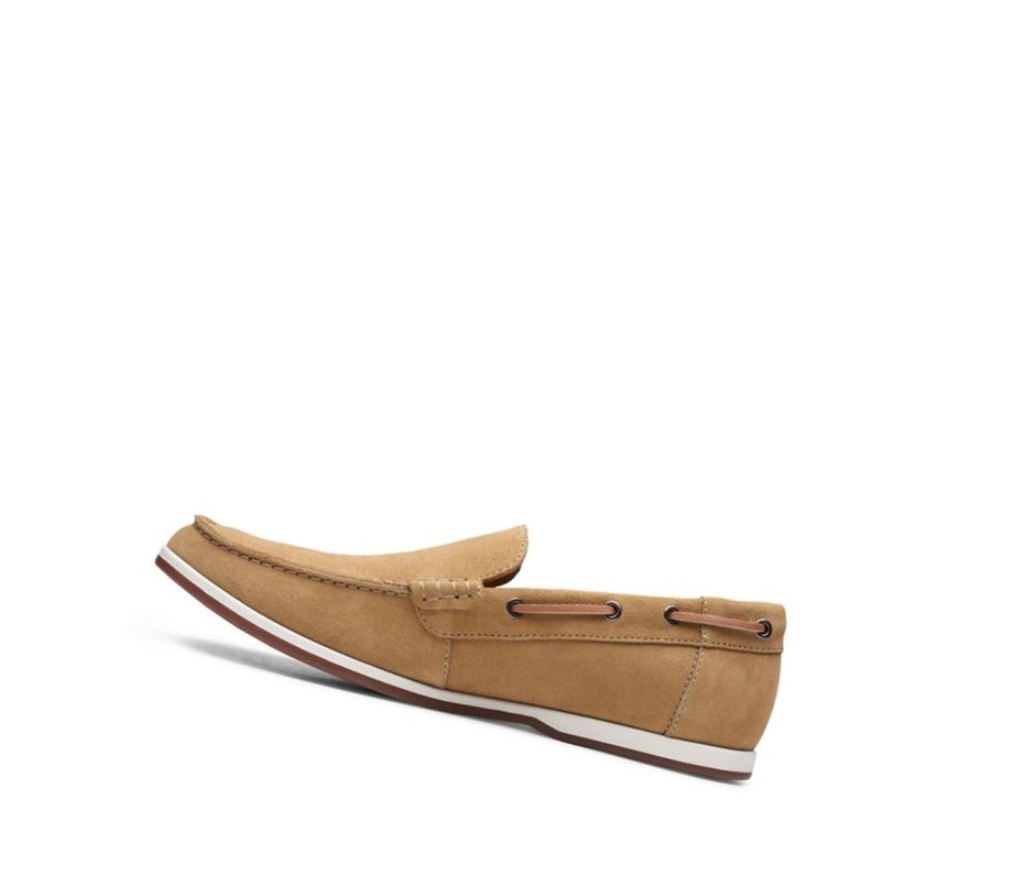 Zapatos del Barco Clarks Morven Sun Gamuza Hombre Marrones | GVXM-08495